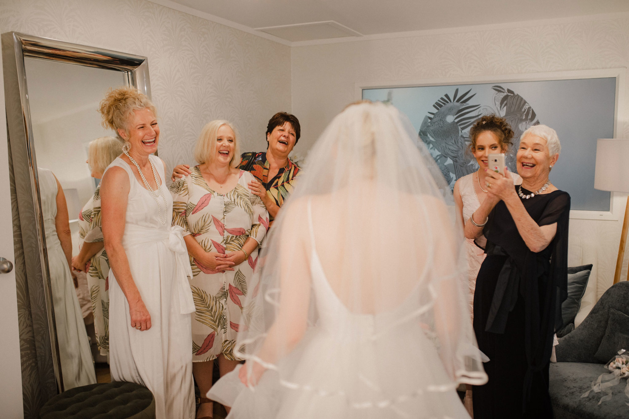 bridal dress reveal reaction