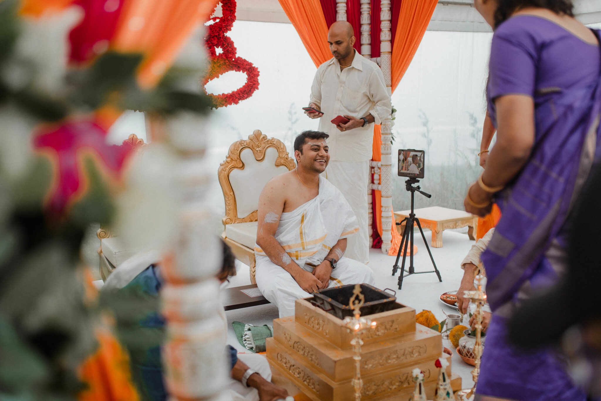 groom at indian wedding