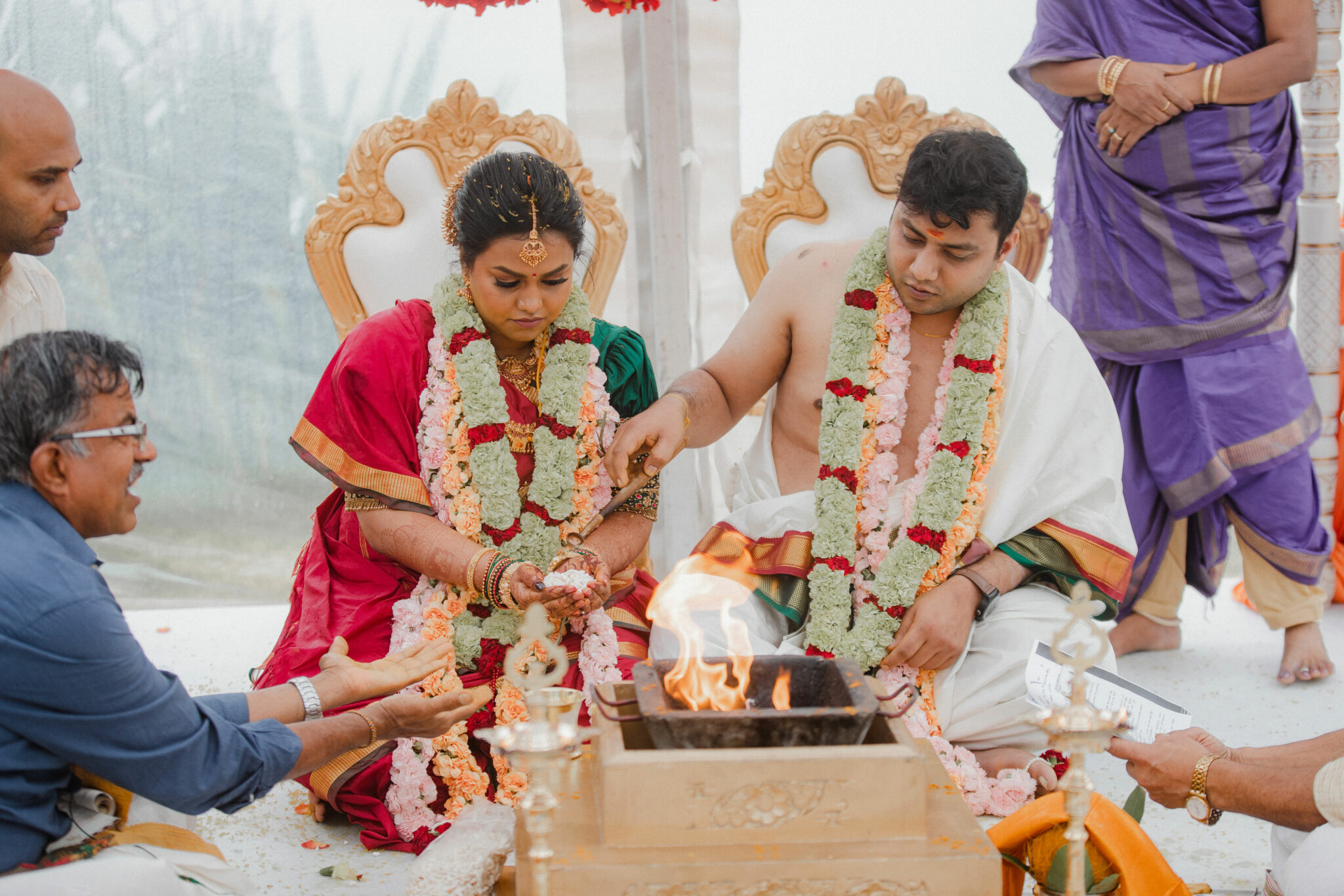 indian wedding bride and groom