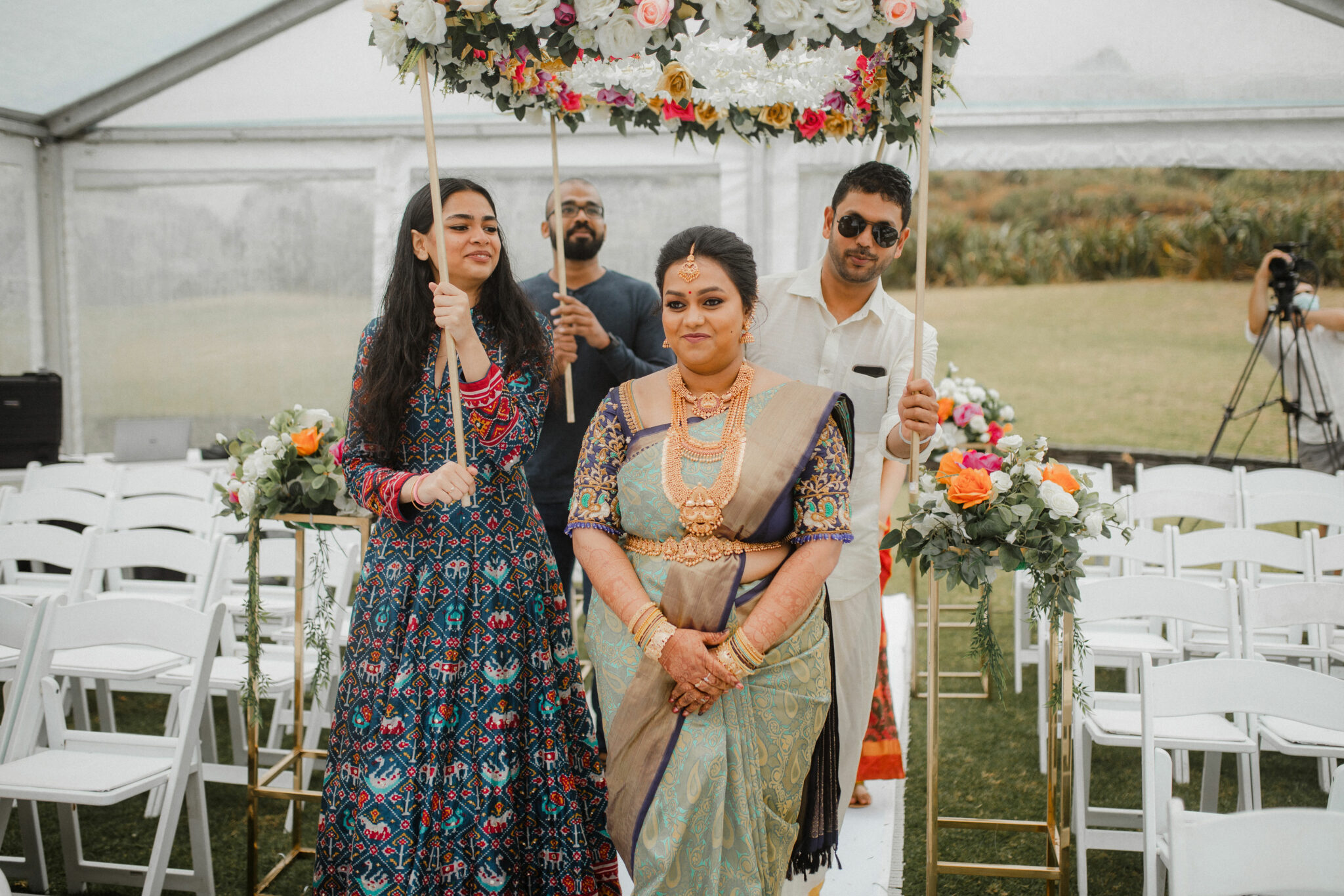 indian ceremony bridal entrance