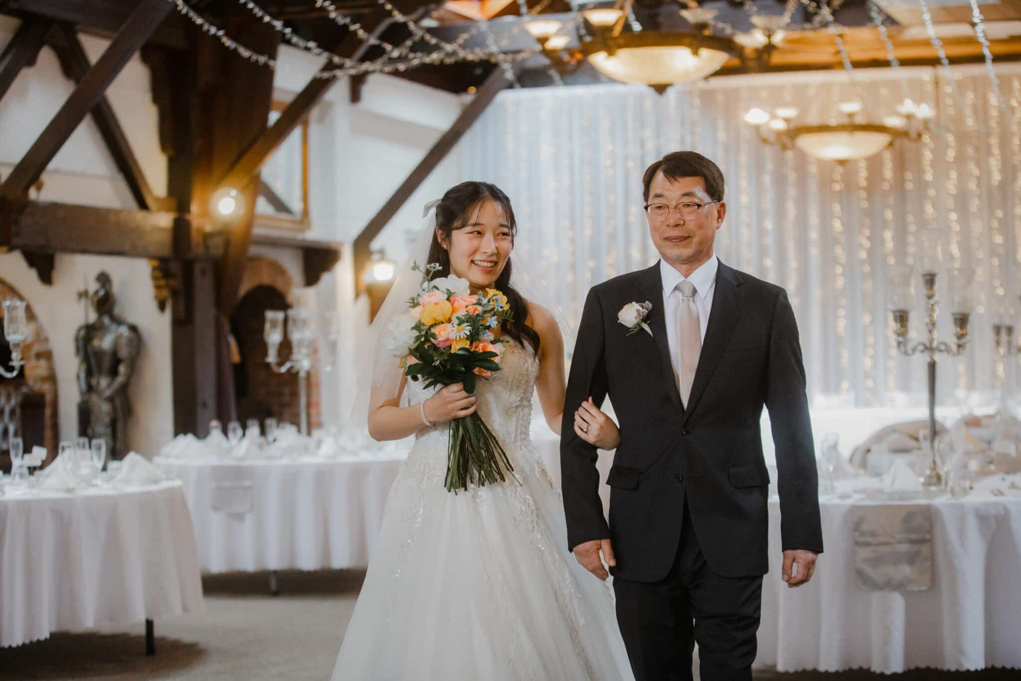 bride walking down the aisle