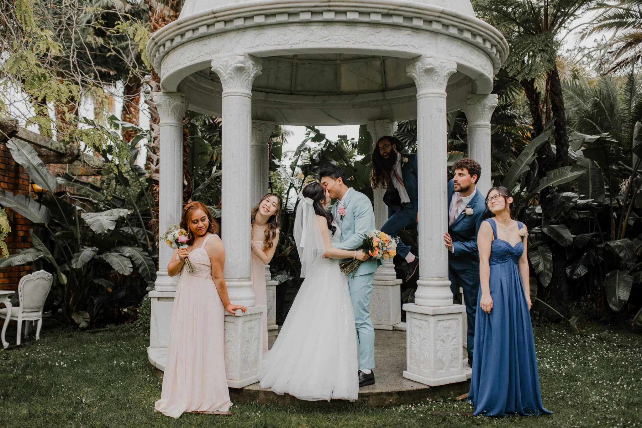 auckland bridal party photo