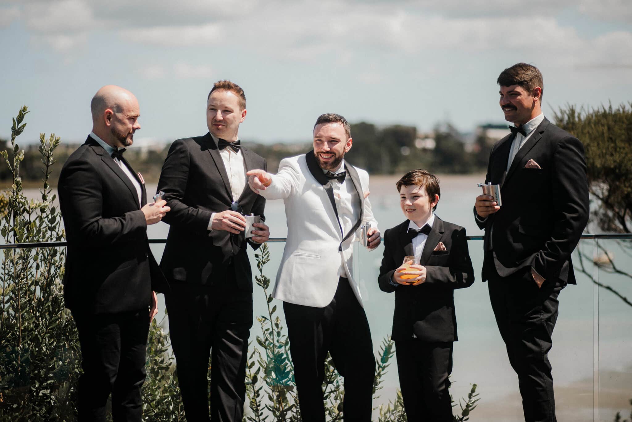 groom and the boys