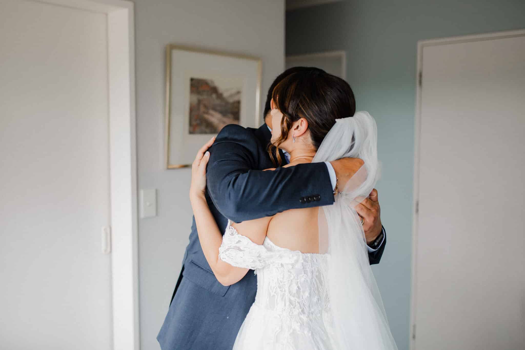 father of the bride hug
