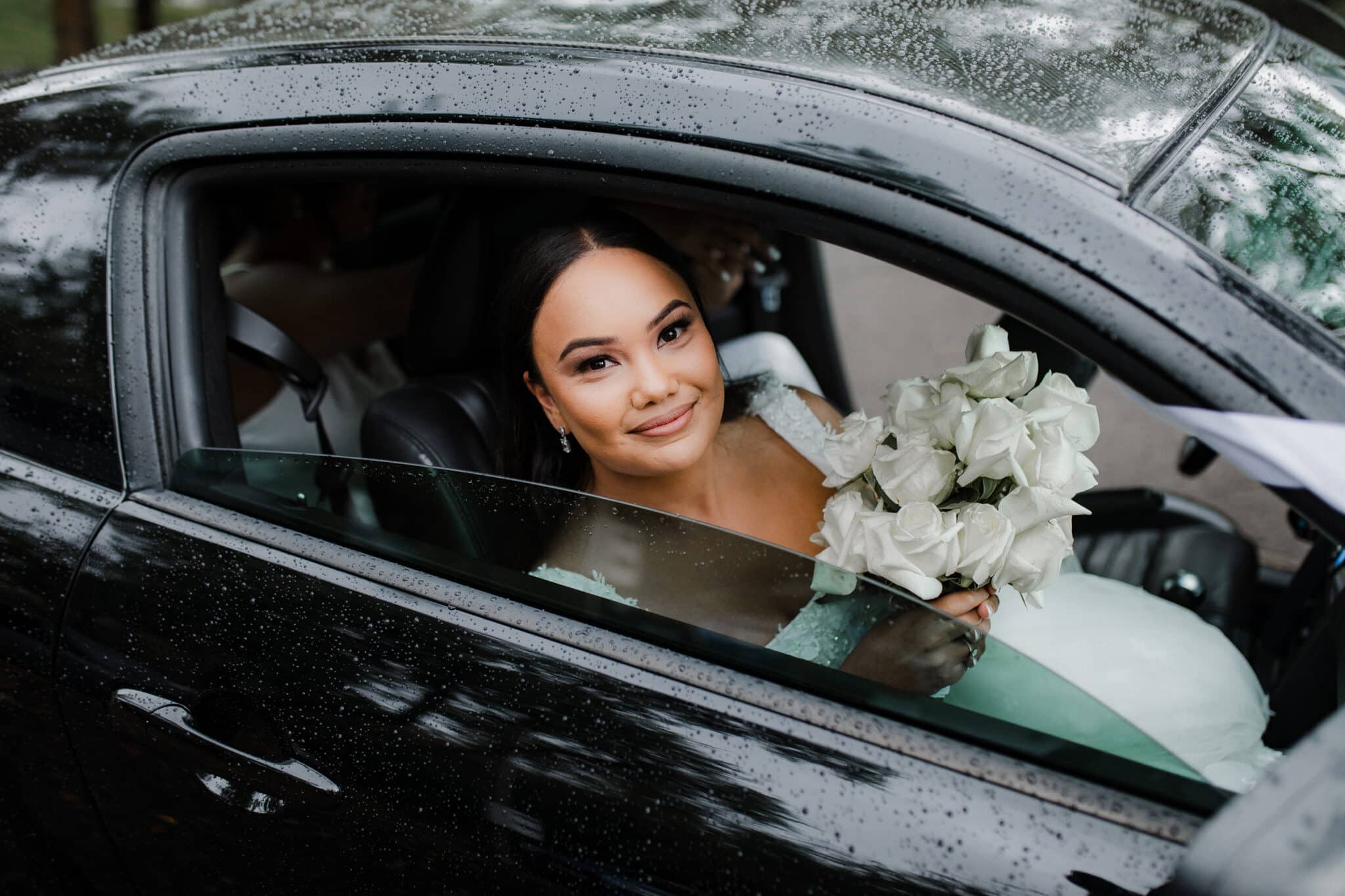 bride arriving for the ceremony