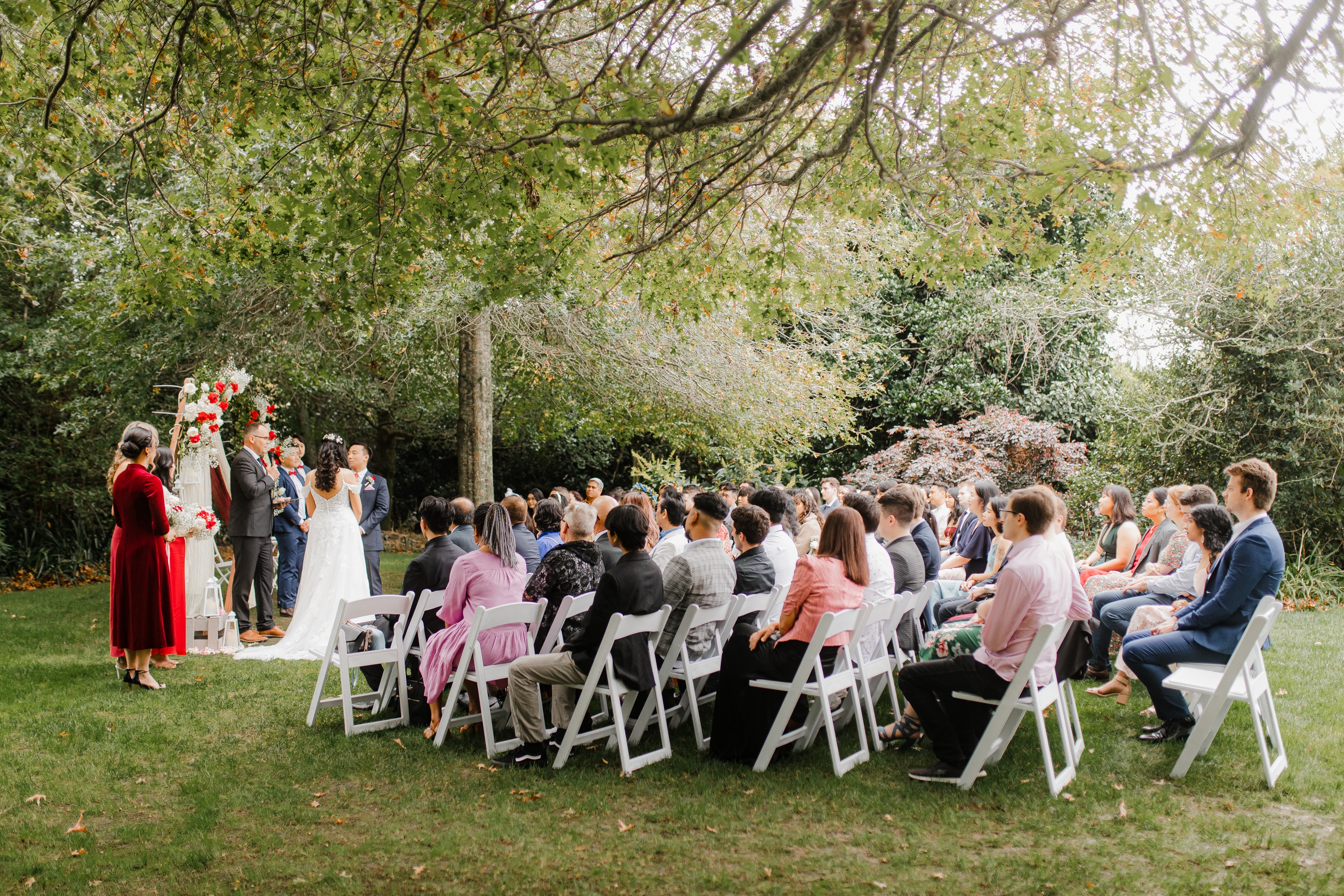 tabula rasa wedding ceremony outdoors